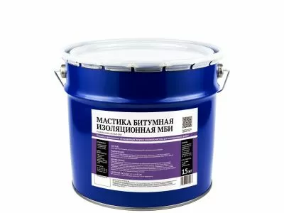 Битумная изоляционная мастика МБИ, 15 кг