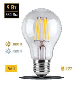 Лампа LED FILAMENT 25S60BLFT9E27, 4000К WOLTA